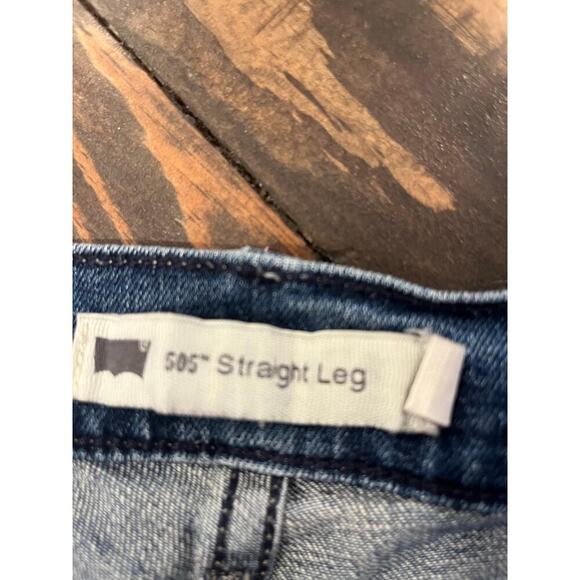 Levi’s 505 Jeans Women 10L Straight Leg Academia Preppy Casual Daily Street Flaw - Picture 2 of 15
